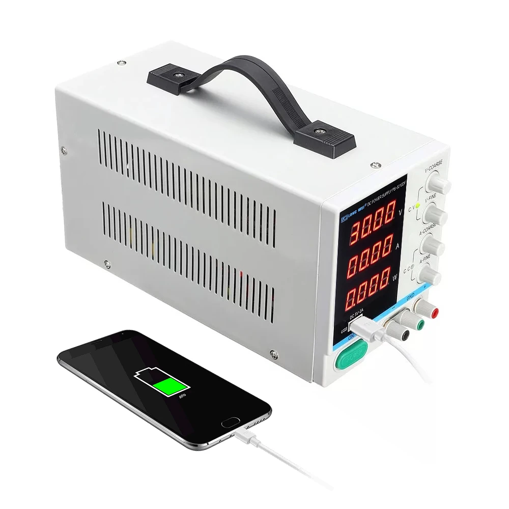 3010DF DC Питание светодиодный 4 цифры по ценам от производителя Дисплей 30V 10A Регулируемый лаборатории Питание для телефона инструменты для ремонта компьютеров зарядка через usb