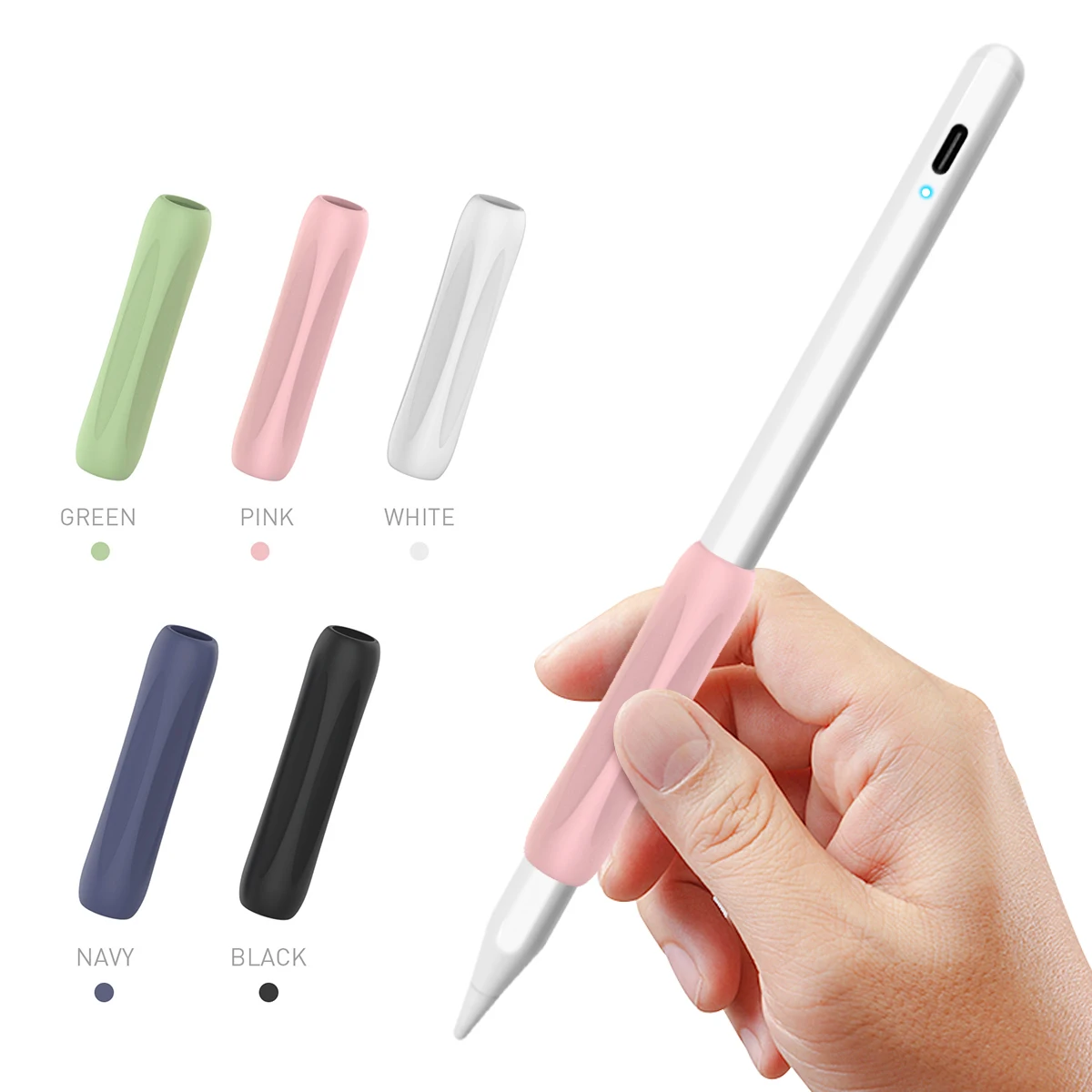 

Stylus Cover Silicone Protective Sleeve Wrap For Apple Pencil 1/2 Shockproof Anti-scratch Non Slip Touch Screen Pen Grip Case