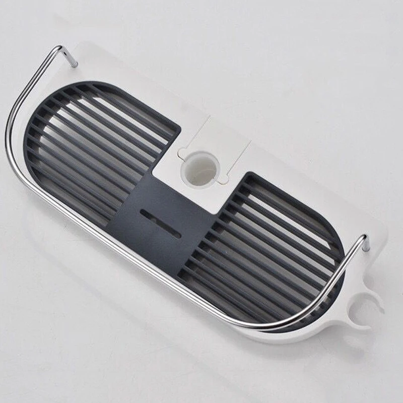 

Multi-functional Bathroom Pole Shower Rod Storage Rack Holder Organizer Home Bathroom Shower Towel Shampoo Tray Bathing Shelves