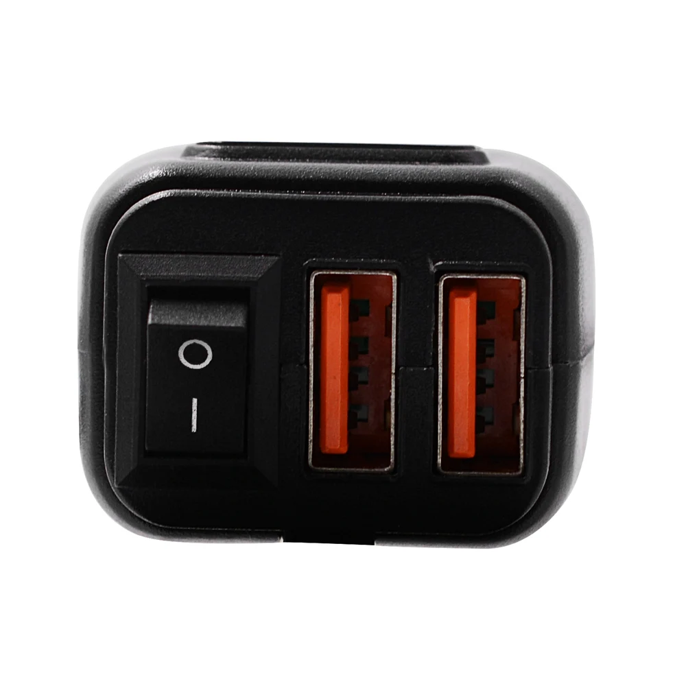 Мотоцикл Руль USB зарядное устройство мото оборудование двойной быстрое