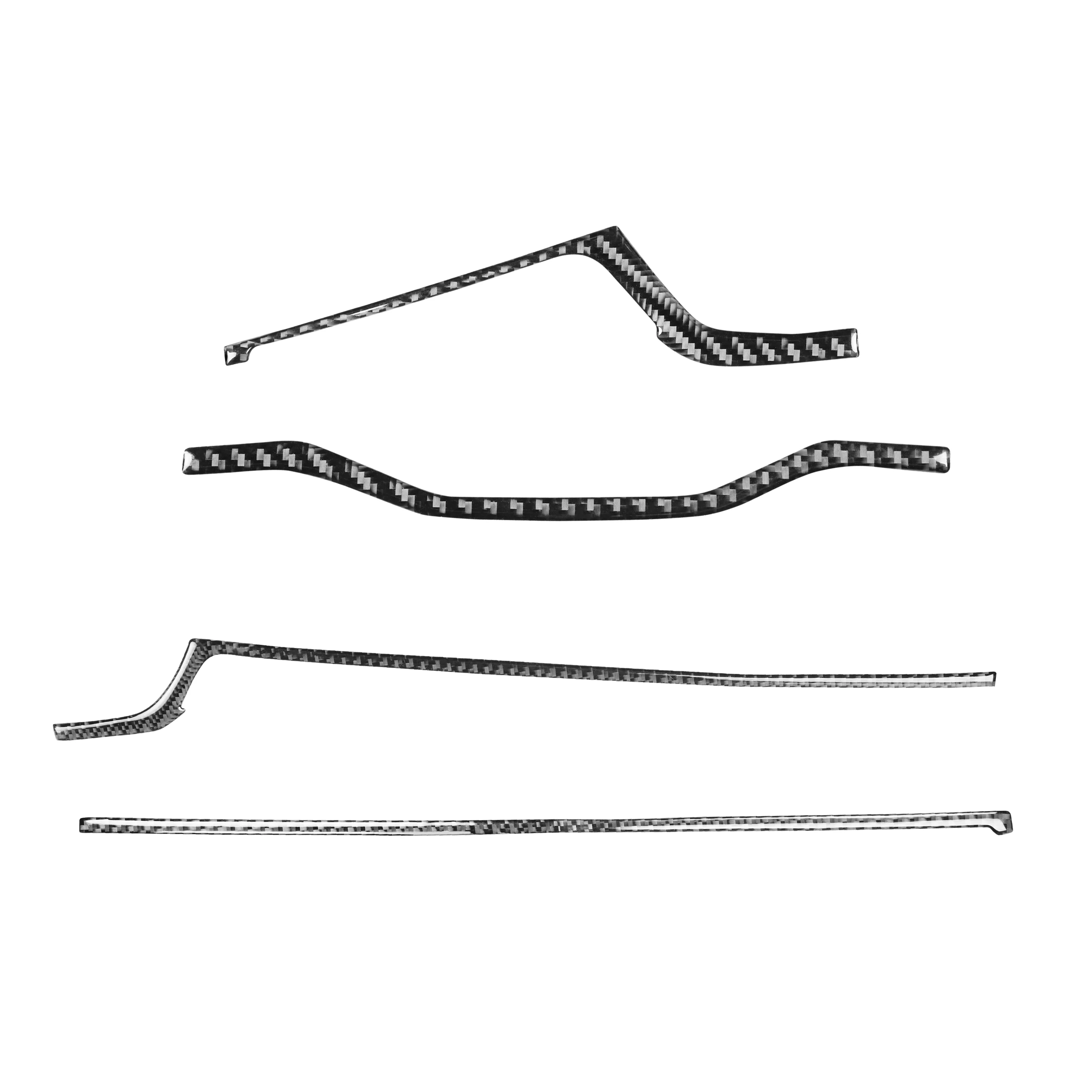 

Interior Central Control Panel Instrument Console Decoration Strips Carbon Fiber Car stickers for Audi A4 B9 Accessories Goods
