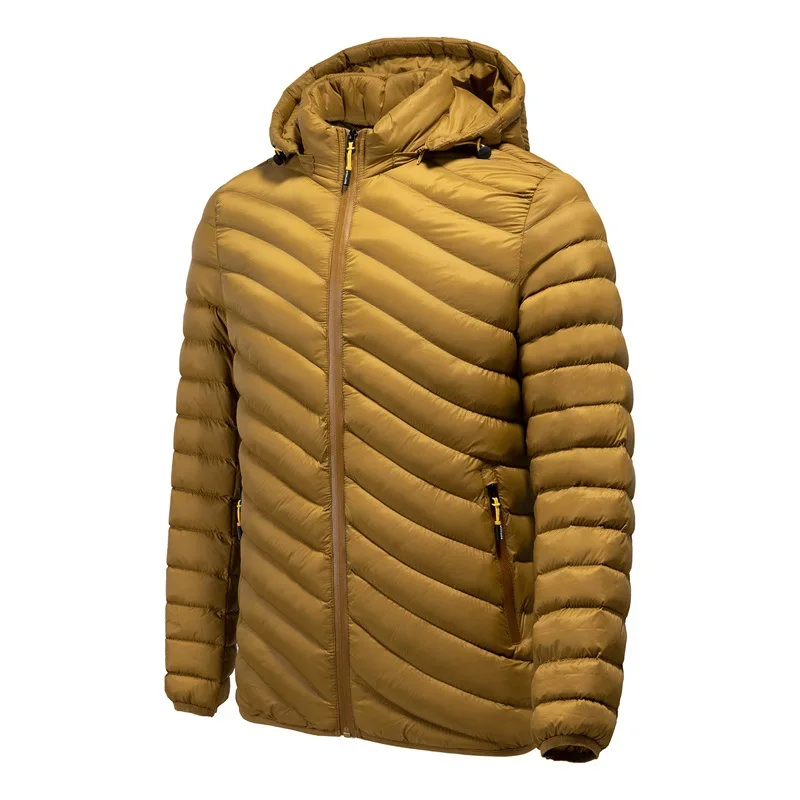 2021 winter new cotton-padded jacket men's  removable hood cotton-padded jacket hooded cotton-padded jacket men