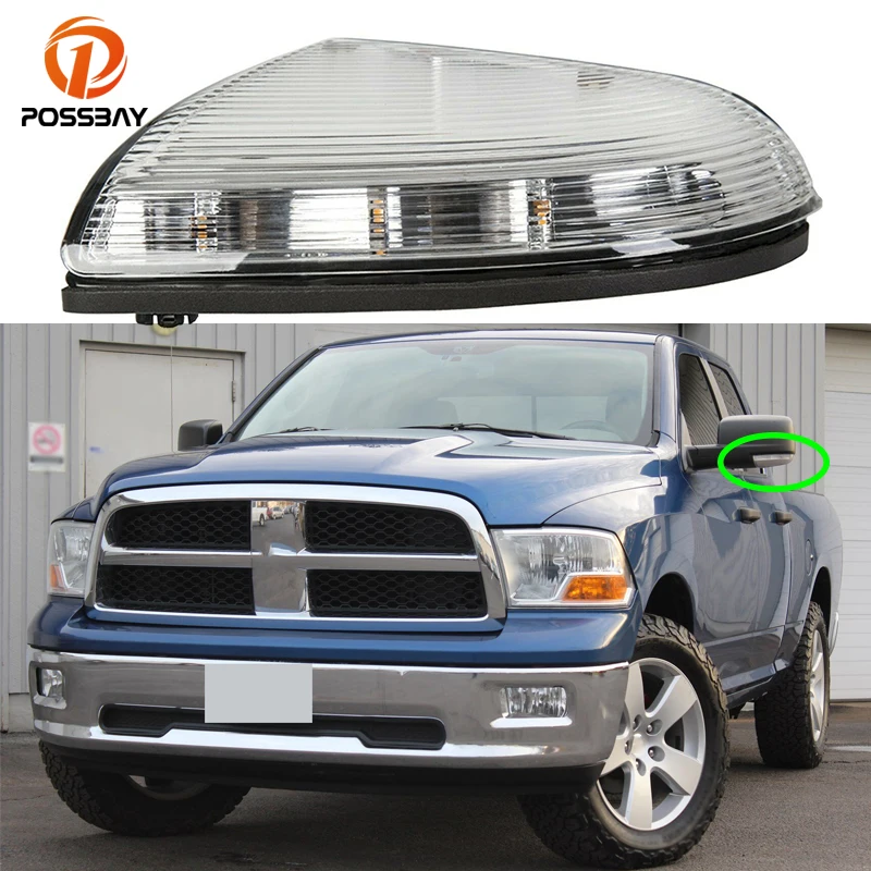 Car LED Front Side Rearview Mirror Marker Lamps Auto Turn Signal Light DRL for Dodge Ram 1500 2500 3500 2009 2010 2011 2012 2013