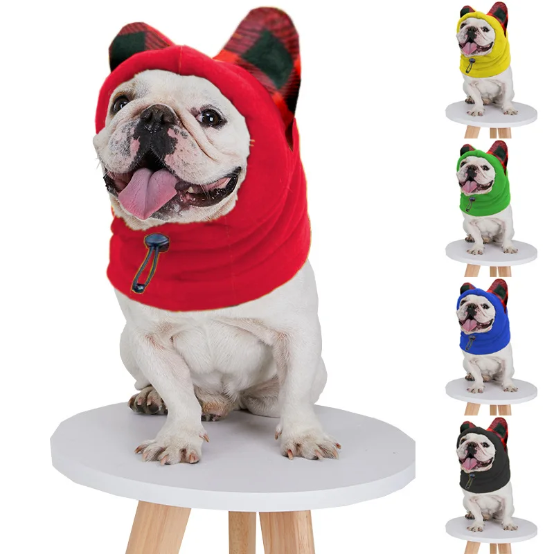 

Pet Dog Hat Warm Lamb Plush Head Set Cute Dog Cat Personality Headgear Accessories Winter Outdoor Cold Protection Cap Accessorie