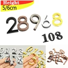 Номер двери дома, наклейка с номером отеля, этикетка с номером, зубной налет, выдвижной знак, покрытие для отеля, домашний адрес, этикетка почтового ящика, 4 цвета, 5 см, 0-9 цифры на дверь почтовый ящик уличный почтов