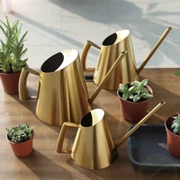 hot stainless steel small watering pot gardening potted watering can use handle perfect for watering plants flower garden tool
