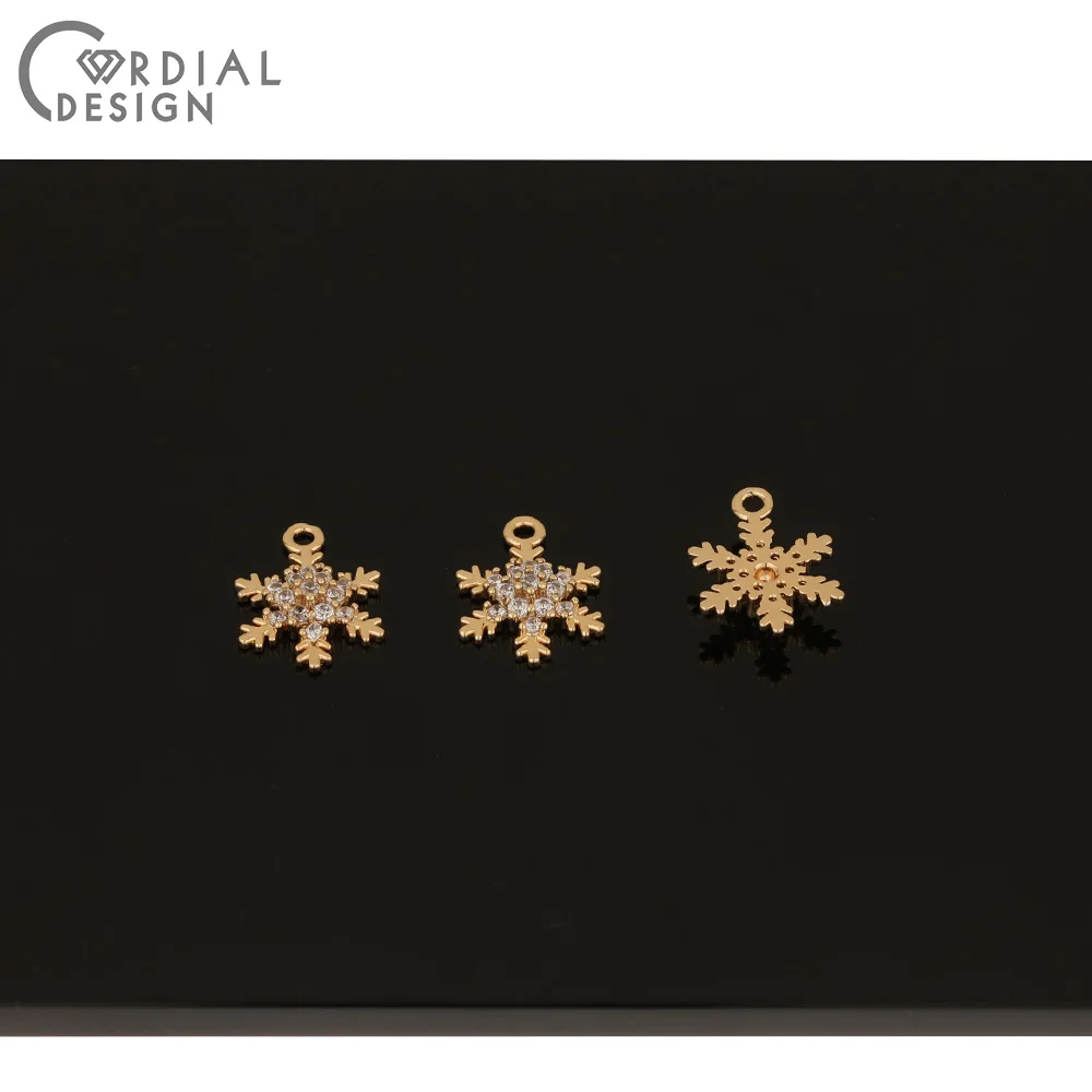 

Cordial Design 50Pcs 10*14MM Jewelry Findings & Components/CZ Charms/Hand Made/Earrings Accessories/DIY Pendant/Earring Making