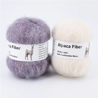 alpaca mohair yarn long plush thick crochet wool yarn for knitting scarf baby chunky knit sweater summer winter thread