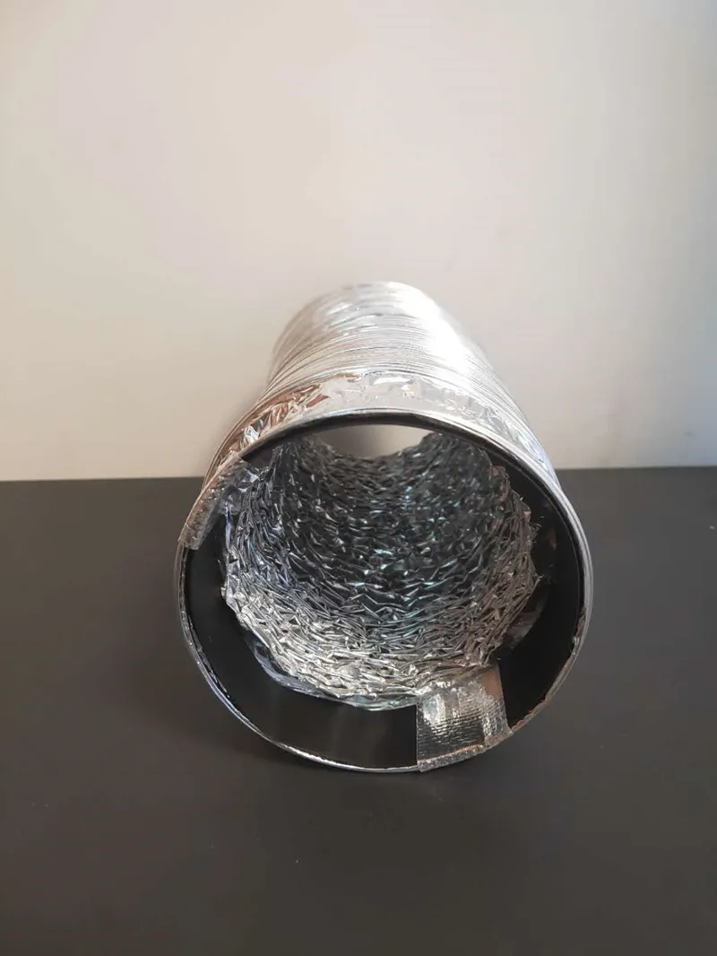 Воздуховод из ПВХ 3/2 м длина 100 мм/4 дюйма Гибкая алюминиевая труба для воздуховода