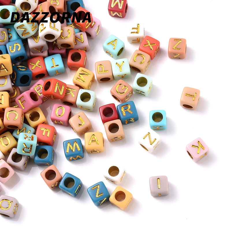 100 шт. акриловые бусины 6 х6 мм | Украшения и аксессуары