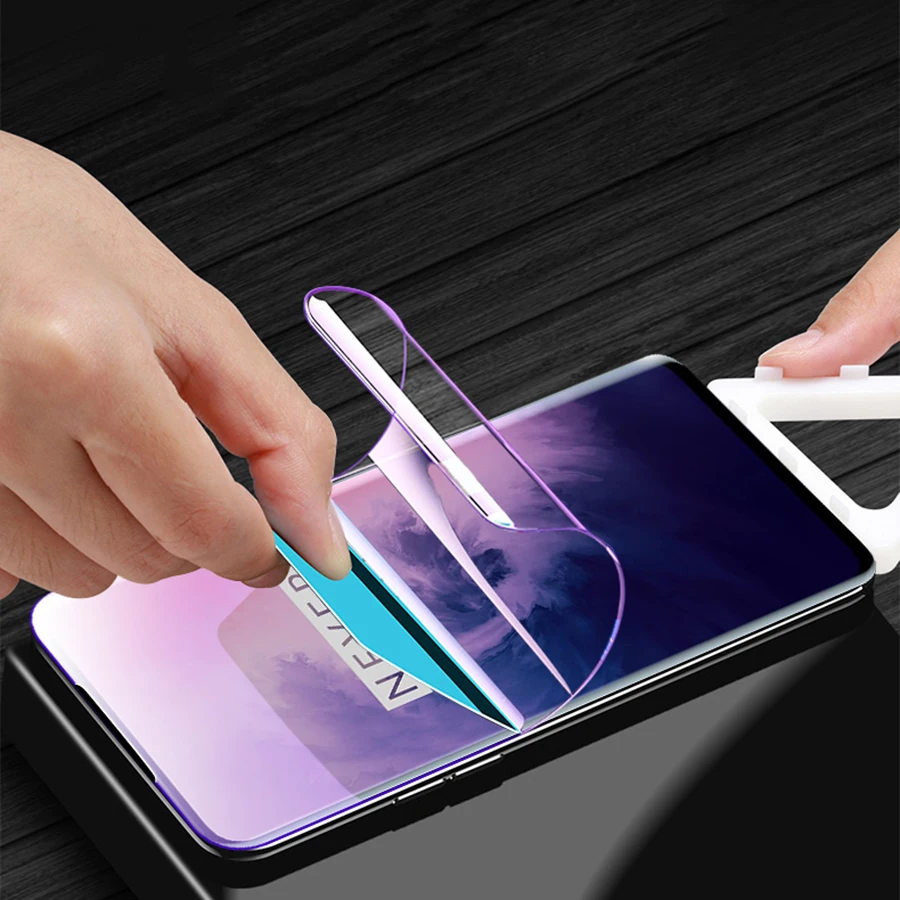 Передняя + задняя 21D Защитная Пленка премиум класса для Oneplus 7 7T 8 Pro 6T 1 мягкая ТПУ