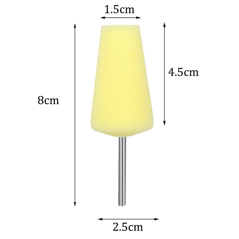 Buffing Polishing Wheel Car Polish Shank Sponge Cone Metal Foam Pad Maintenance Automobile Cleaning Tool | Инструменты