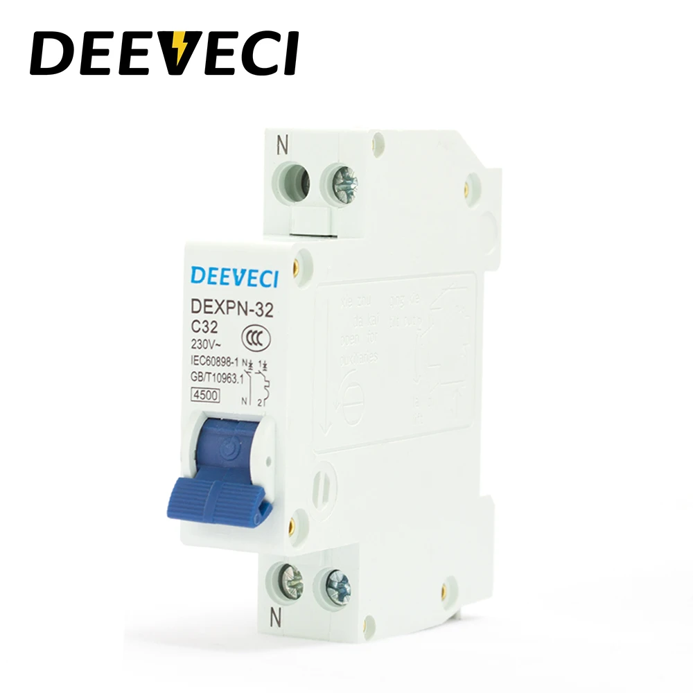 Автоматический мини выключатель DPN 1P + N MCB 10A 16A 20A 25a 32A 50 Гц 60 гц автоматический Дин