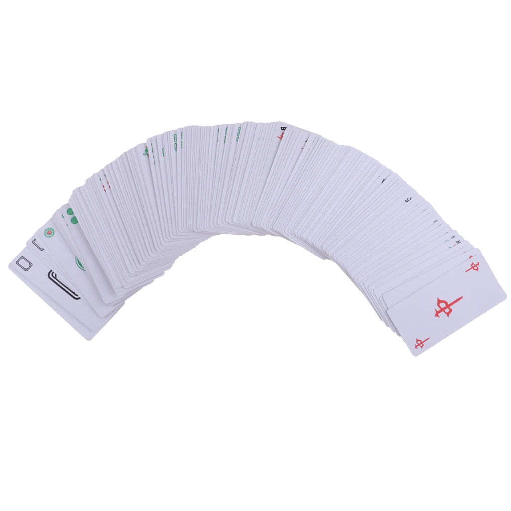 

Set of 144Pcs Chinese Mahjong Card Classic Playing Cards for 1 - 4 Players