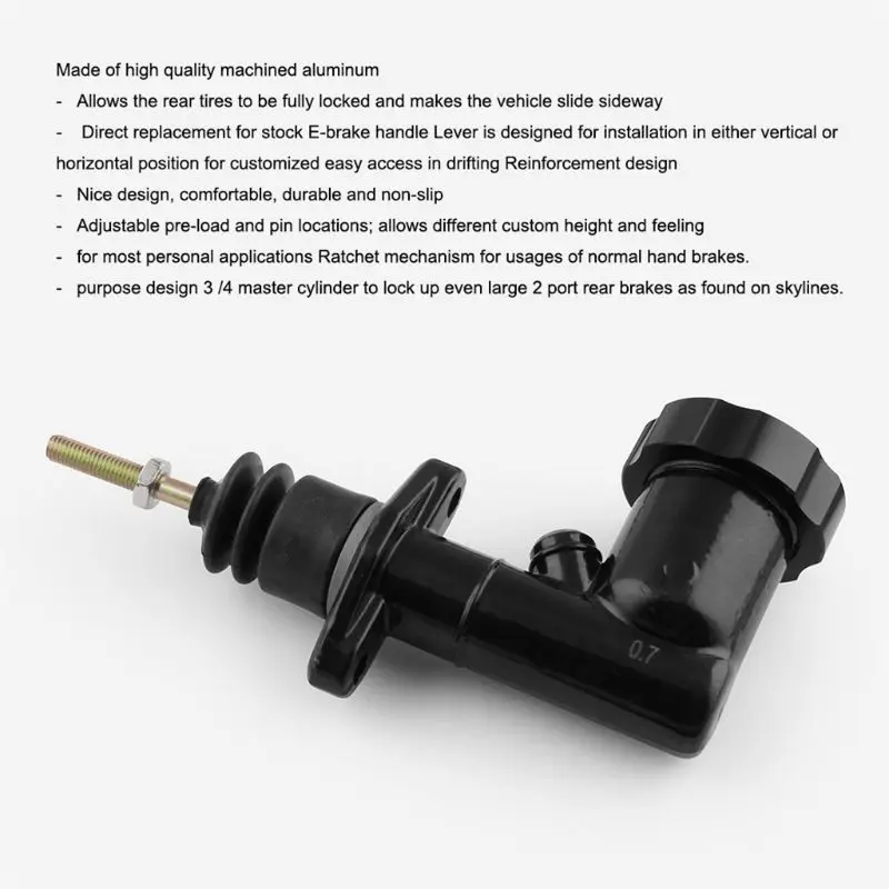 

Auto Parts Hydraulic Electronic Pump Brake Integrated Handbrake Pump Assembly Bore 3/4 inch