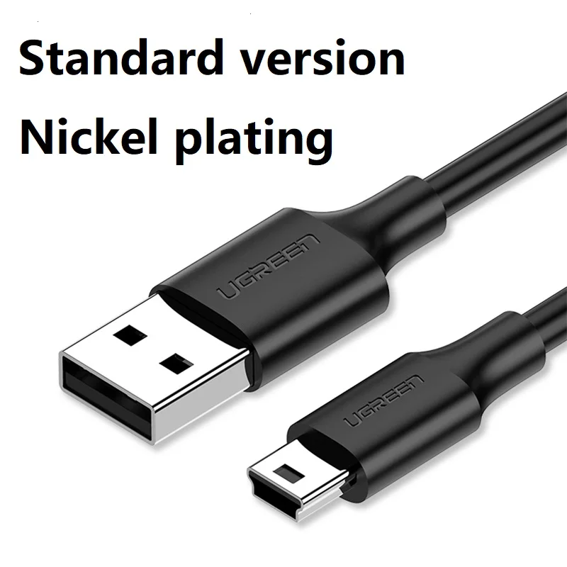 Кабель Ugreen Mini USB для передачи данных плоская панель MP3 жесткий диск камера