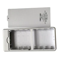 durable detachable qc3 0 dual usb lcd diy 8x18650 battery case powerbank shell portable external box powerbank protector w3jd