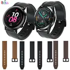 20 мм 22 мм силиконовый + кожаный ремешок для часов HUAWEI WATCH GT 2 42 мм 46 мм смарт-браслет Quick Releas браслет