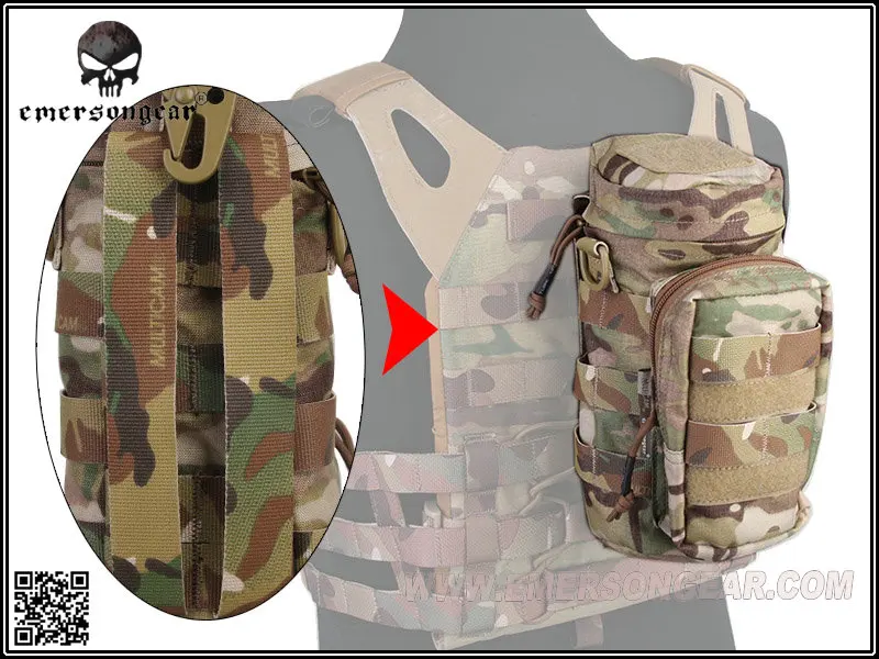 Emersongear Emerson тактическая сумка на плечо, водонепроницаемая, Molle, для охоты, кемпинга, туризма, стрельбы, бутылки для воды, сумка