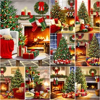5d diy diamond painting cross stitch christmas tree diamond embroidery crafts full square round drill home decor christmas gift