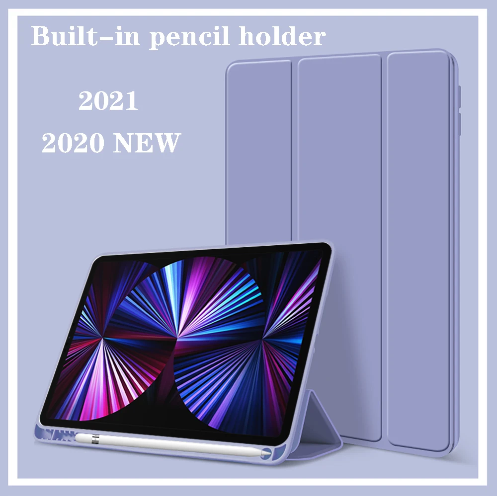 

Чехол для iPad Pro 11 12,9, чехол для iPad Air 4 2021 2020, чехол для iPad 9-го поколения, умный чехол для iPad 6-го 10,5 10,2 7-го мини 6
