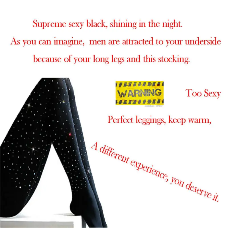 Сексуальные женские колготки 3 цветов однотонные с блестками обтягивающие