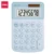 Мини Калькулятор DELI 1209A на солнечной батарее, милые студенческие калькуляторы, портативные, удобные, милые, креативные, школьные, офисные принадлежности - изображение