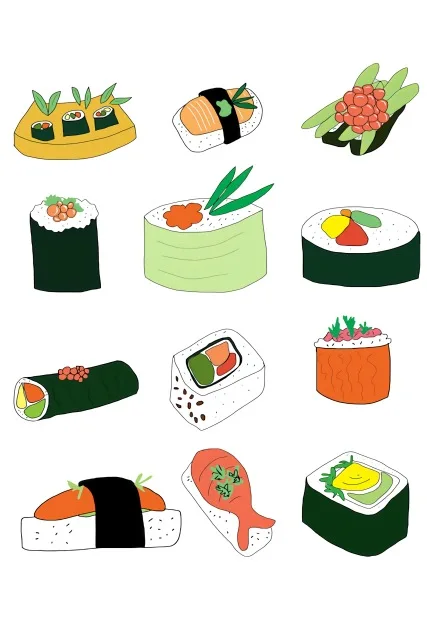 HD Печать суши холст картины Домашний декор в скандинавском стиле настенное