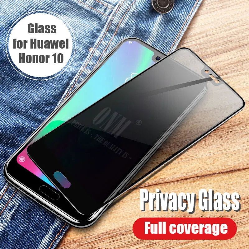Анти шпионское закаленное стекло для HUAWEI Honor 10/Lite Полное покрытие экрана протектор для Honor 10 конфиденциальности Закаленное стекло пленка