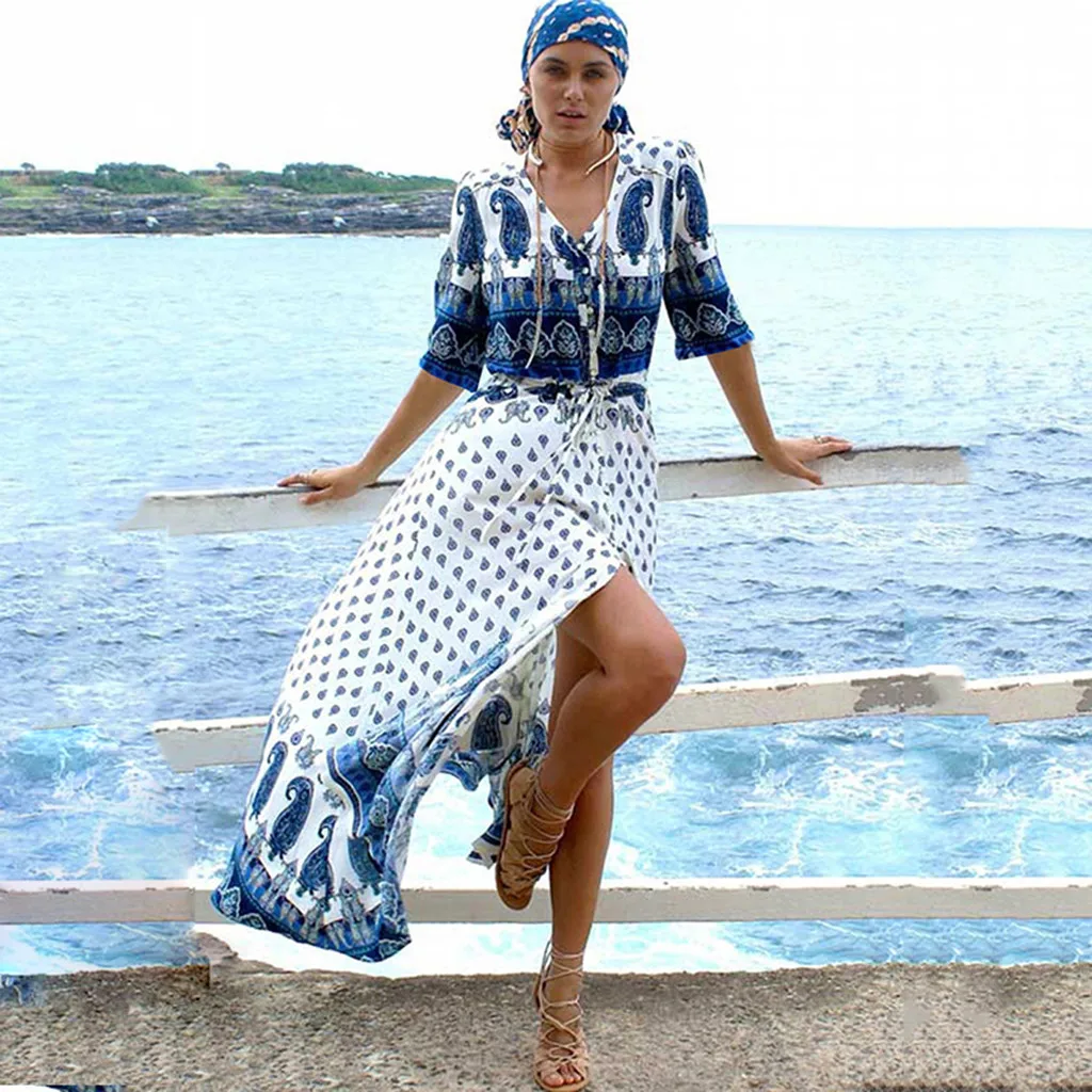 

2020 Женская Летняя Пляжная накидка с коротким рукавом, пляжная одежда с v-образным вырезом, купальник, женское бикини, накидка в горошек, Пляж...