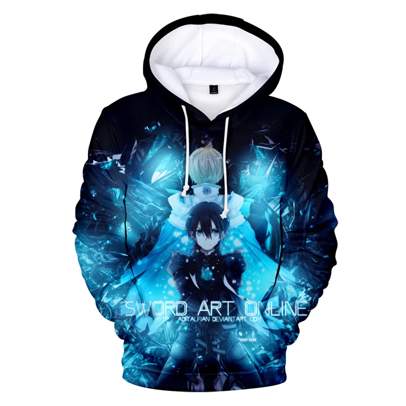 

Fashion Sword Art Online 3D Printed Hoodies Oversized Men Women Anime Casual Streetwear Harajuku Sweatshirt Pullovers Boys Tops