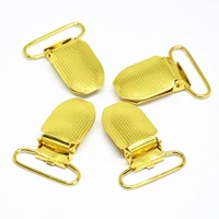 metal suspender pacifier clips gold dot clasps garment sewing accessories plastic insert clips for craft clip de para chupete