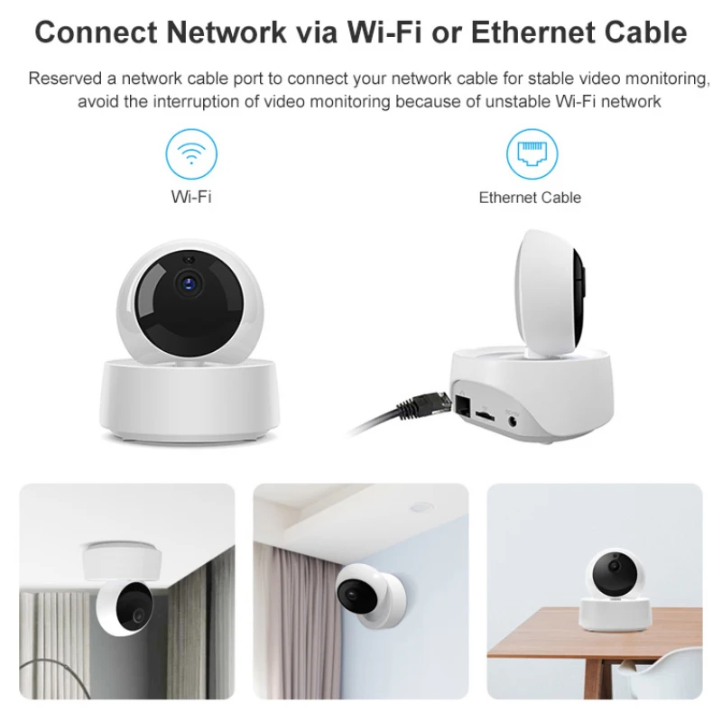 Интеллектуальный выключатель света SONOFF GK-200MP2-B 1080P HD Wi-Fi Камера Беспроводной