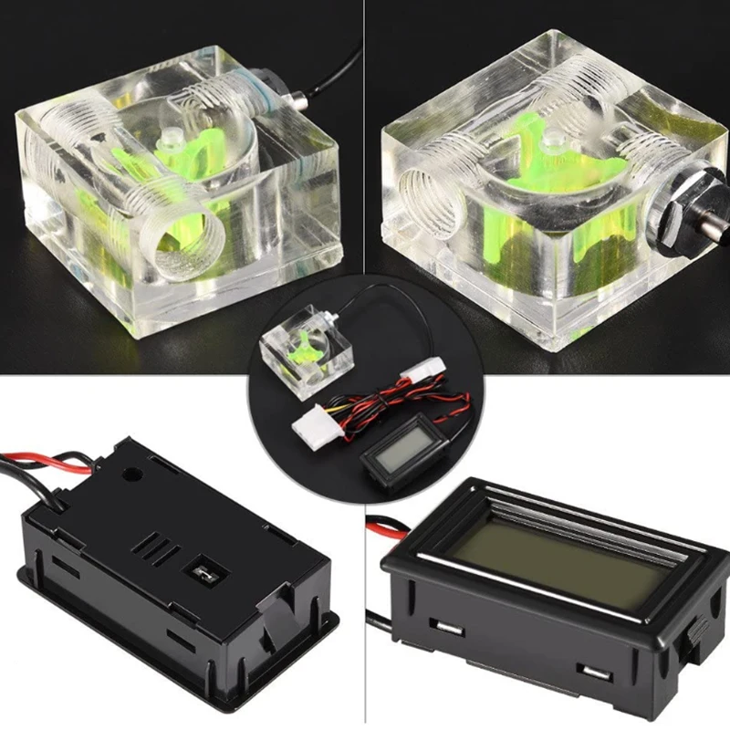 ПК 3 Way расходомер цифровой термометр компьютер водяное охлаждение Системы