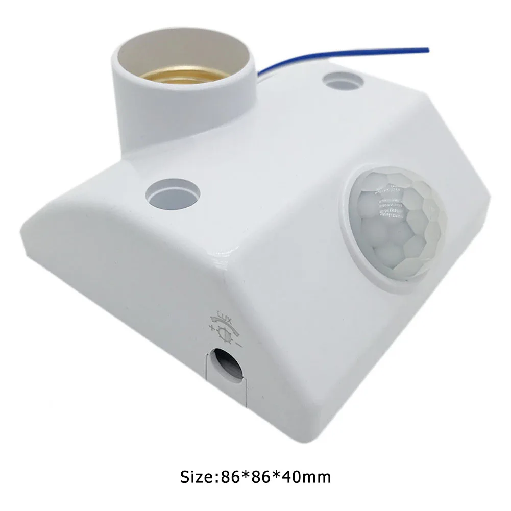 

Automatic Eco-friendly PIR Lamp Holder Motion Sensor Control Infrared Adjustable LED Light Base Socket for Light Adjusting