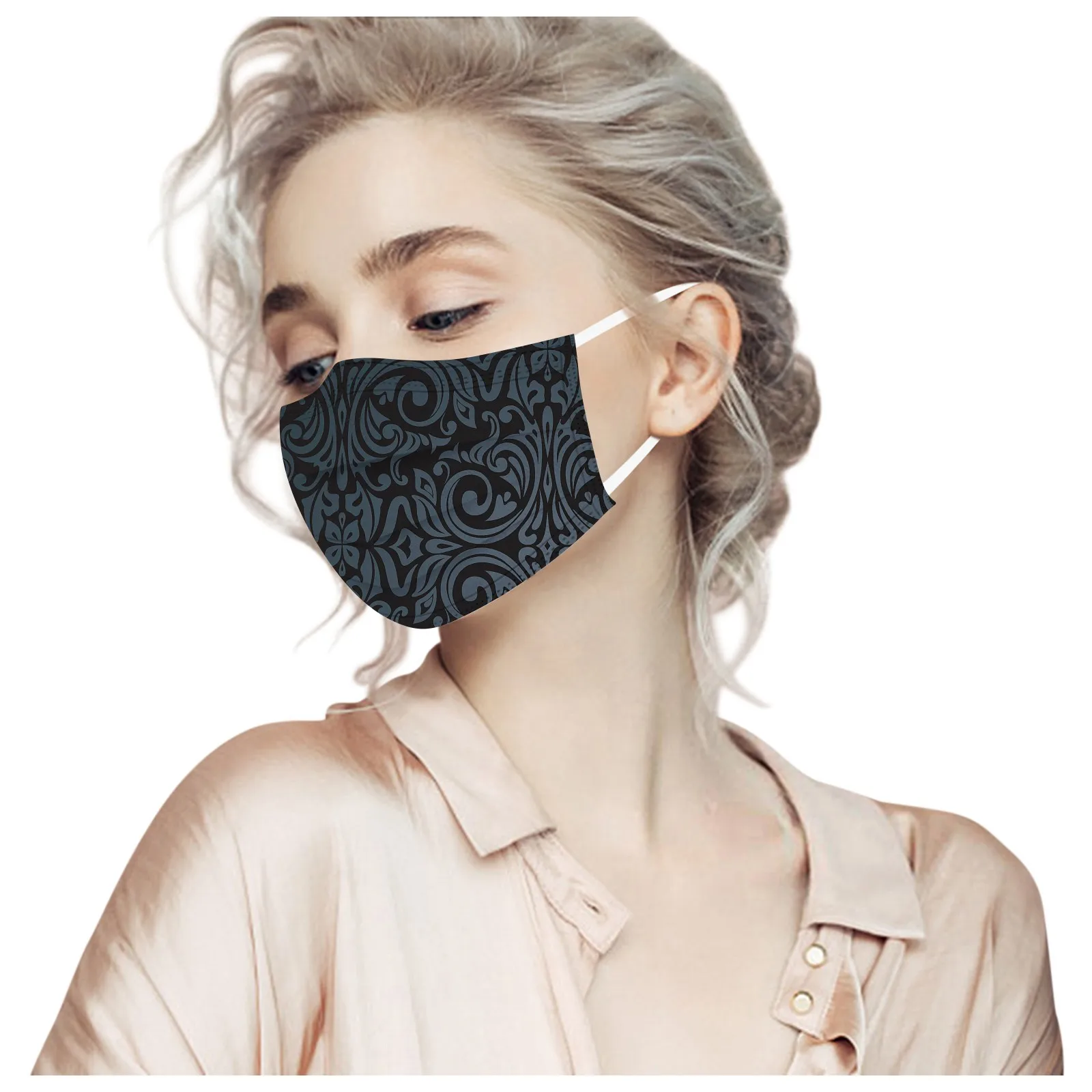 

10pc Adult Women Man Disposable Face Mask Industrial 3ply Ear Loop Mask Meltblown Cloth Masks Elastic Ear Loop Face Cloth