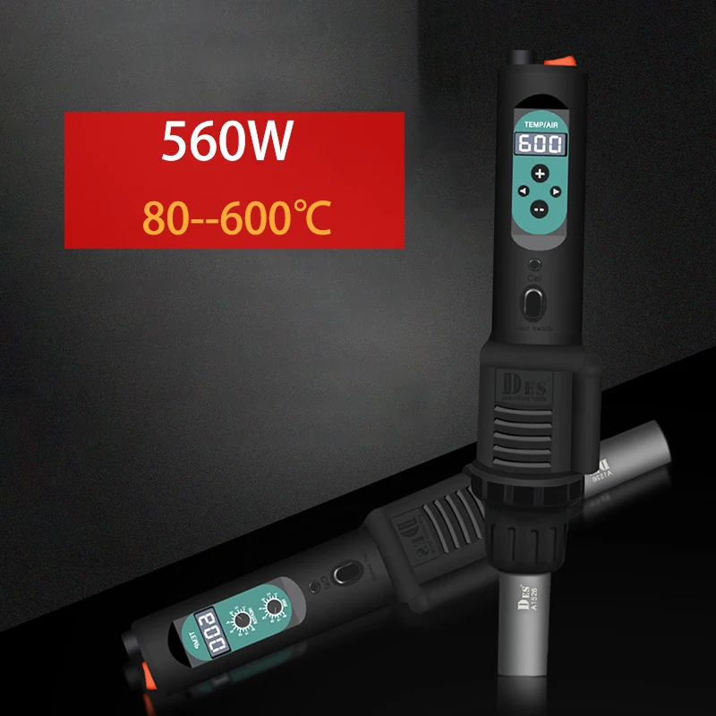 110V/220V Hot air gun mini Rework soldering station LED Digital Hair dryer for soldering 560W Heat Gun welding repair tools