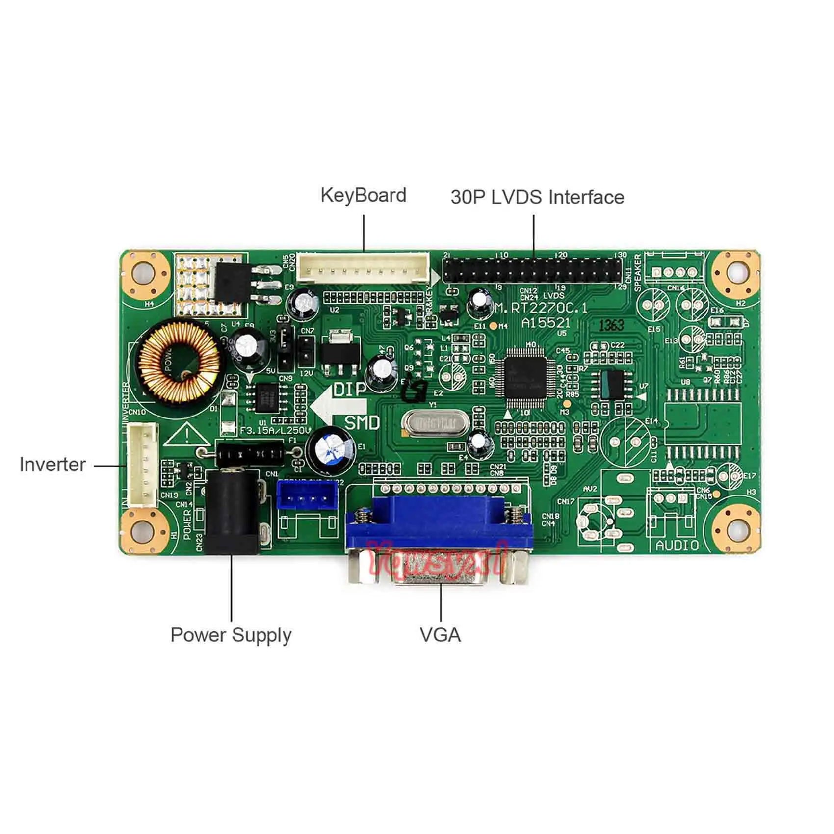 Плата контроллера ЖК-дисплея Yqwsyxl VGA плата для 8 4 дюймов G084SN05 V.9 V9 800X600 драйвера RT2270