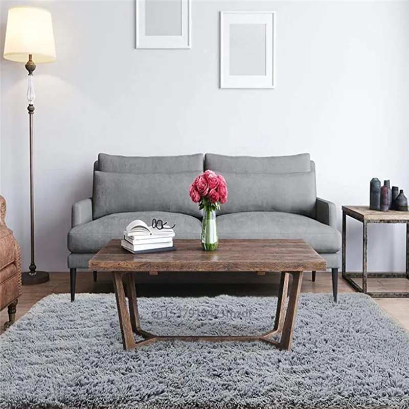 

Gradient color living room carpet European long hair fashion bedroom mat bay window bedside blanket washable personality rug