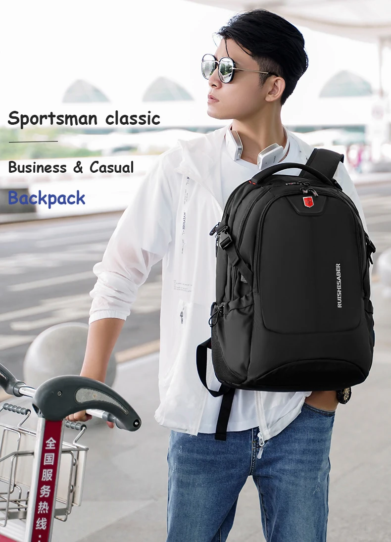 

Waterproof Men Backpack USB Charging 17 Inch Laptop Backpacks School Bags Anti-theft Business Travel Bag Backpack Male