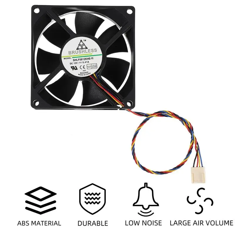 

4-wire 12V 0.41A Radiator Computer Cooling Fan Large Air Volume PWM Chassis Fan