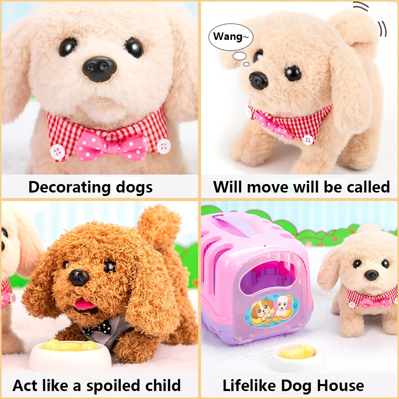 Игрушка Электрическая Нора щенок будет висеть хвостом при ходьбе имитирует