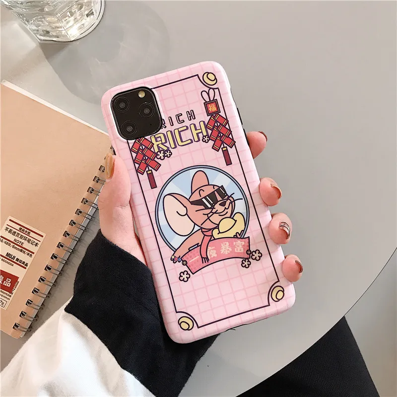 1 Милый чехол для телефона Tom Jerry для iPhone 11 Pro MAX XS MAX XR мягкий чехол из ТПУ с рисунком кошки и мышки для iPhone X 7 8 6S 6 Plus чехол - Цвет: 1