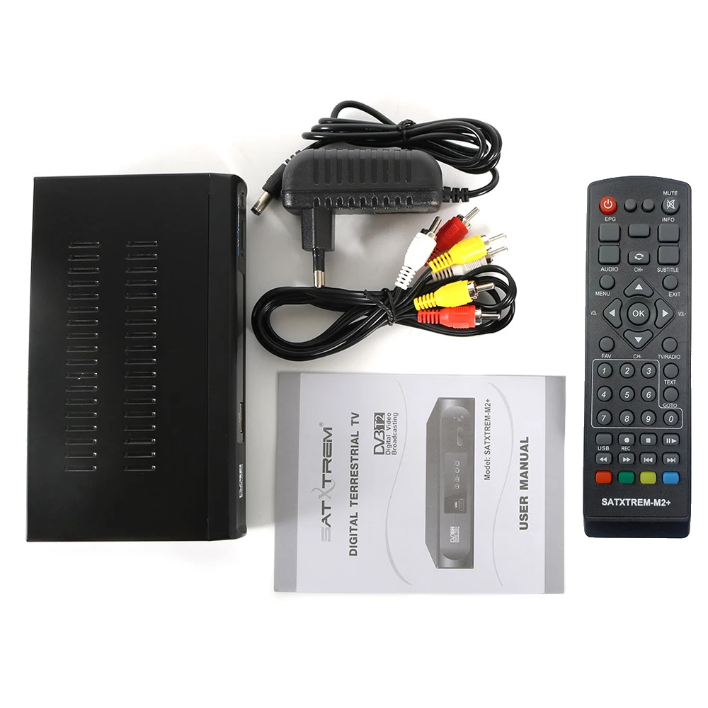 Satxtrem тв приставка dvb t2 tdt ресивер для цифрового телевидения VGA AC3 PVR EPG двойной CVBS USB HD 1080P приставка для цифрового тв