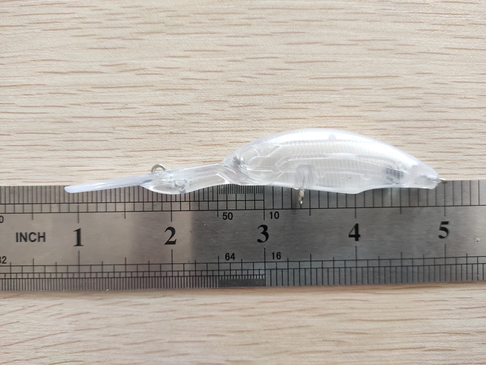 10 шт. Неокрашенная рыболовная приманка тело кренкбейт жесткие приманки Воблер