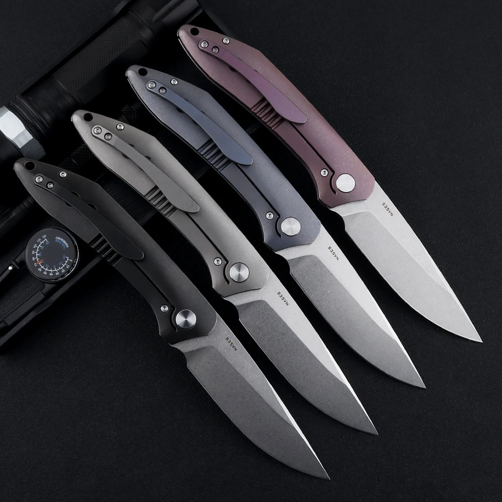 Высококачественный нож в виде медведя складной летающей акулы лезвие S35VN