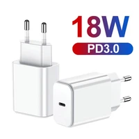 18w fast charger %c2%a0euusuk plug type c charger home travel pd quick charger type c wall charger adapter for phone charger
