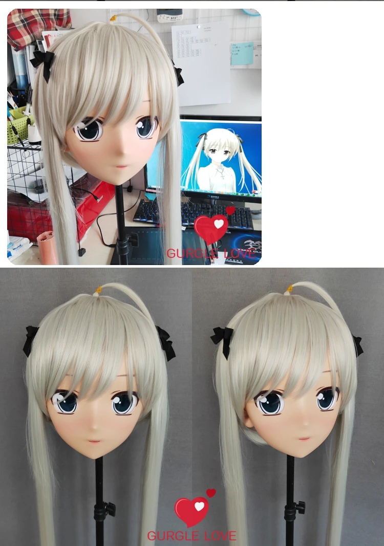 (NEW-27) Realistic Halloween Party BJD Baby Doll Anime Mask Cosplay KIG Silicone Masks Kigurumi Cross Dresser | Тематическая одежда