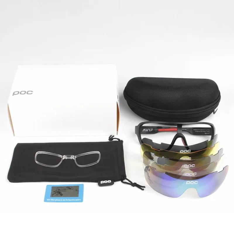 Спортивные очки для велоспорта унисекс Поляризованные с защитой UV400 5 линз | Спорт