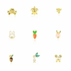 Женские серьги из серебра 925 пробы, в виде панды, кролика, моркови, мыши, черепахи, Серьги Для Пирсинга Ушей